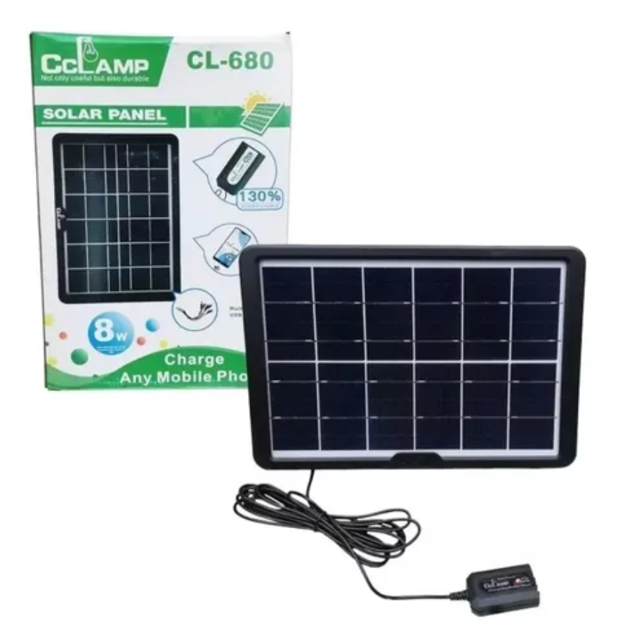 LAMPARA EXTERIORES PANEL SOLAR CL680